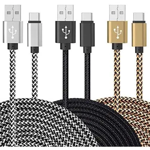 USB C Charging Cable, UNISAME 3 Pack 10Ft Extra Long Rugged Bold Braidedt Data Rapid Charge Cord for Galaxy S20 Ultra S20+ S10 S9 S8 Note 10 9 8 LG G7 G6 V40 V35 Pixel 3 XL Oneplus 6T 7 USB C Charging Cable, UNISAME 3 Pack 10Ft Extra Long Rugged Bold Braidedt Data Rapid Charge Cord for Galaxy S20 Ultra S20+ S10 S9 S8 Note 10 9 8 LG G7 G6 V40 V35 Pixel 3 XL Oneplus 6T 7