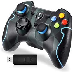 EasySMX Wireless 2.4g Game Controller Support PC (Windows XP/7/8/8.1/10) and PS3, Android, Vista, TV Box Portable Gaming Joystick Handle (Wireless Game Controller Camouflage)