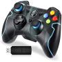 EasySMX Wireless 2.4g Game Controller Support PC (Windows XP/7/8/8.1/10) and PS3, Android, Vista, TV Box Portable Gaming Joystick Handle (Wireless Game Controller Camouflage)