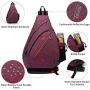 Tudequ Dry Wet Separation Sling Crossbody Chest Bag Backpack Casual Daypack for Men Women Teens