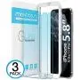 Maxboost (3 Pack) Screen Protector with Anti-Blue Designed for Apple iPhone 11 Pro/iPhone Xs/iPhone X (5.8&quot)[Blue Light Filtering + Eye Protection Tempered Glass] Advanced HD Glass Work Most Case