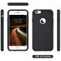 ULAK iPhone 6 Case Black, iPhone 6S Case, Slim Fit Dual Layer Soft Silicone & Hard Back Cover Bumper Protective Shock-Absorption & Skid-Proof Anti-Scratch Case for Apple iPhone 6/6S 4.7 inch-Black