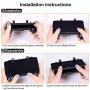 Mobile Game Controller [Upgrade Version] and Gamepad for PUBG 4-in-1 with Gamepad Shoot and Aim Trigger Phone Cooling Pad Power Bank for 4.5-6.5inch Android & iOS Fortnite/Knives Out