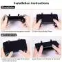 Mobile Game Controller [Upgrade Version] and Gamepad for PUBG 4-in-1 with Gamepad Shoot and Aim Trigger Phone Cooling Pad Power Bank for 4.5-6.5inch Android & iOS Fortnite/Knives Out