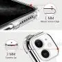 BELONGME Compatible with iPhone 11 Case 2019,Tempered Glass Screen Protector [2Pack] with Shockproof Crystal Clear Case for iPhone 11 6.1 inch.