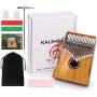 Kalimba Thumb Piano 17 Keys, Portable Mbira Finger Piano Gifts for Kids and Adults Beginners