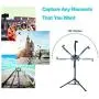 Selfie Stick Tripod, SAVEYOUR 51" Extendable Tripod Stand with Universal Phone/Pad Clip, Remote Shooting Compatible with iPhone & Android Devices, Phone Tripod for Video Shooting, Vlog, Selfie Selfie Stick Tripod, SAVEYOUR 51" Extendable Tripod Stand with Universal Phone/Pad Clip, Remote Shooting Compatible with iPhone & Android Devices, Phone Tripod for Video Shooting, Vlog, Selfie