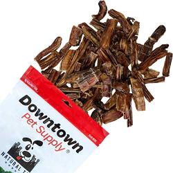 Downtown Pet Supply USA Bully Stick Bites Chew Meaty Bits Treats, All Natural Beef, for Small, Medium, and Large Dogs (8oz, 1 lb, 2 lb)