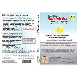 Embrilliance StitchArtist Upgrade Level 2 to Level 3 Digitizing Embroidery Software for Mac & PC