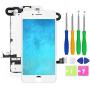 Screen Replacement for iPhone 7 Pre-Assembled LCD Display and 3D Touch Screen Digitizer Replacement with Proximity Sensor, Ear Speaker, Front Camera and Repair Tools (White)
