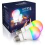 Hyperikon Smart LED Light Bulbs, Work with Alexa RGB, No Hub, WiFi 2.4GHz, 7W=60W, Dimmable, Color Changing, Google Home Assistant Compatible, 2 Pack