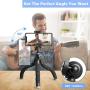 Phone Tripod, Torjim 2020 Version Mini Cell Phone Tripod with Bluetooth Remote Control & Phone Holder, 360°Rotation Flexible Travel Tripod for Smartphone, SLR Camera, Gopro