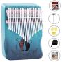 Kalimba Thumb Piano 17 keys Portable Mahogany Body Finger Piano With Tune Hammer Instruction Book Accessory for Kids Adult Beginners Professional HHY (17 Keys)