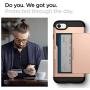 Spigen Slim Armor CS Designed for Apple iPhone SE 2020 Case/Designed for iPhone 8 Case (2017) / Designed for iPhone 7 Case (2016) - Blush Gold