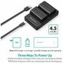 Updated RAVPower LP-E6 LP E6N Rechargeable Battery Charger Set,2-Pack 2040mAh Camera Batteries Compatible with Canon EOS 5D Mark II, III, IV, 5DS, 5DS R, 6D, 60D,6D Mark II, 7D, 7D Mark II,70D, 80D
