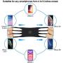 EAONE Silicone Bike Phone Mount with 1 Bike Bell, 360°Rotation Cell Phone Holder for Bike Accessories Adjustable Handlebar Cradle for 4.0"~6.5" Cellphone