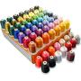 New brothread 64 Spools 1000M (1100Y) Polyester Embroidery Machine Thread Kit for Professional Embroiderer and Beginner