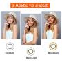 Selfie Ring Light with Cell Phone Holder Stand, Looffy Mini LED Ring Light Camera Lighting [3-Light Mode] with Flexible Arms, Beauty Ringlight for Live Stream/Makeup Compatible with iPhone/Android