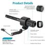 Neewer CM15 Camera Microphone Interview Microphone Compatible with Nikon/Canon/Sony/Panasonic Camera/DV Camcorder with 3.5mm Jack Electric Super-Cardioid Uni-Directional Condenser Video Microphone