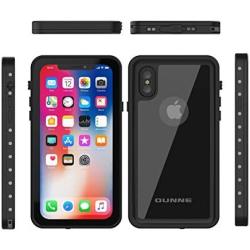 OUNNE iPhone X/Xs Waterproof Case, Underwater Full Sealed Cover Snowproof Shockproof Dirtproof IP68 Certified Waterproof Case with Built-in Screen Protector for iPhone X/Xs