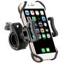 Bike Phone Mount, Motorcycle Phone Mount Bicycle Mobile Phone Stand, Bicycle, Motorcycle 360-degree rotatable, Rubber Strap, Universal Base Clip for iPhone Android Smartphones