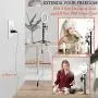 PrawnHz 10” Selfie Ring Light with Tripod Stand & Cell Phone Holder – Adequate Power Supply and Extension Cord – for YouTube Video/Photography Compatible with iPhone Xs Max XR Android