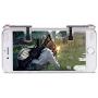 Leoie 1 Pair Left+Right Gaming Triggers Smart Phones Game Fire Button Controller for PUBG Transparent