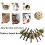 VCZONE Bunny Chew Toys, Rabbit Pet Tooth Chew Toys Organic Natural Apple Wood Grass Cake Ideal for Bunny, Chinchilla, Guinea Pigs, Hamsters Teeth Grinding