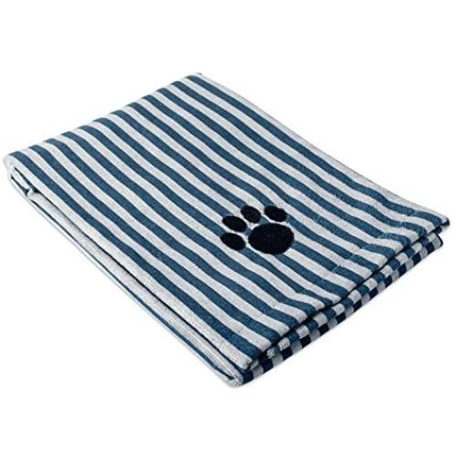 Bone Dry DII Microfiber Dog Bath Towel with Embroidered Paw Print