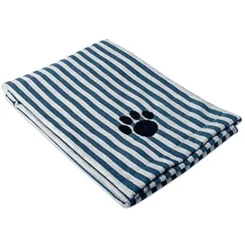 Bone Dry DII Microfiber Dog Bath Towel with Embroidered Paw Print Bone Dry DII Microfiber Dog Bath Towel with Embroidered Paw Print