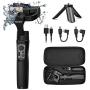 Hohem Gopro Gimbal 3-Axis Handheld Gimbal Stabilizer Splash Proof Pro for Gopro Hero 7/6/5/4/3 DJI Osmo Action Yi Cam 4K, AEE, SJCAM Sports Cams APP Controls for Time-Lapse, Tracking, Auto Panoramas
