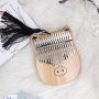 Piggy Kalimba 17 Keys Portable Thumb Piano Finger Piano Knock Piano Musical Instrument with Tuning Hammer & Piano Bag