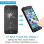 for iPhone 5S Screen Replacement with Home Button Black, Mobkitfp Full Assembly LCD Touch Digitizer with Camera+Ear Speaker+Sensors+Repair Tools+Screen Protector for A1533, A1457, A1453, A1530