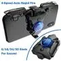 PUBG Mobile Controller- 4-Speed Auto Rapid Fire [8/16/24/32 Shots per Second], Mobile Game Controller w/ L1R1 Shooting Triggers, Call of Duty Mobile FPS Joystick Gamepad for 4.5-6.7” Android iOS Phone