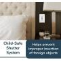 Legrand - Pass & Seymour TM826USBWPWCCV4 Legrand radiant Decorator Outlet with 3.1 Amp USB Charger, Comes with Wall Plate, White