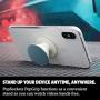 PopSockets: PopGrip with Swappable Top for Phones & Tablets - Aluminum Batik Blue