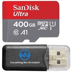 400GB SanDisk Ultra UHS-I Class 10 MicroSDXC Memory Card works with Samsung Galaxy S9, S9+ S8, S8 Plus, S8 Note, S7, S7 Edge, Phone with Everything but Stromboli Memory Reader (SDSQUAR-400G-GN6MA)