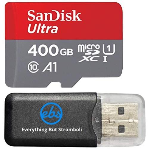 400GB SanDisk Ultra UHS-I Class 10 MicroSDXC Memory Card works with Samsung Galaxy S9, S9+ S8, S8 Plus, S8 Note, S7, S7 Edge, Phone with Everything but Stromboli Memory Reader (SDSQUAR-400G-GN6MA)