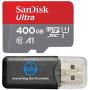 400GB SanDisk Ultra UHS-I Class 10 MicroSDXC Memory Card works with Samsung Galaxy S9, S9+ S8, S8 Plus, S8 Note, S7, S7 Edge, Phone with Everything but Stromboli Memory Reader (SDSQUAR-400G-GN6MA)