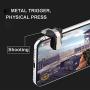 Mobile Game Controller, Metallic Aim and Capacitive Sensitive Press Shooting Buttoms L1 R1 for Knives Out/Rules of Survival, Mobile Phone Joystick for Android iPhone iOS 1 Pair (Black) (Renewed)