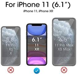 amFilm Glass Screen Protector for iPhone 11 / iPhone XR (6.1" Display) (3 Pack) with Easy Installation Tray