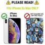 Gear Beast Crossbody Cell Phone Wallet Case Compatible with iPhone Xs Max, Dual Folio Slim Flip Folio Wallet Case with Seven Card Slots Including Transparent ID Holder and 48 to 54 Inch Strap