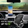 Cellet Universal Dashboard Phone Mount Smartphone Holder Clip w/ 360 Degree Rotation Compatible to Apple iPhone 11 Pro Max XS MAX XR X 8 8 Plus 7 Samsung Note 10 9 8 5 Galaxy S20 S20+ S20 5G S9 S8