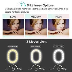 Selfie Ring Light with 120° Wide Angle Lens, Evershop Clip-on Rechargeable LED Fill Light for iPhone, Samsung, Huawei and All Smartphones/Tablets/Computer