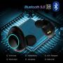 Newmsnr i9 Plus Mini in-Ear Bluetooth 5.0 Earphones,2020 Spuer Comfortable&Lightweight Wireless Earbuds,Touch Control Noise Cancelling Waterproof IPX7 Headset with Mic (Lucky-Gun Black)