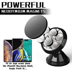 Magnetic Phone Car Mount, eSamcore Powerful Magnets Car Mount Holder for Dashboard with Strong Adhesive, Fits All iPhone Samsung Galaxy Smartphone [1 Pack]