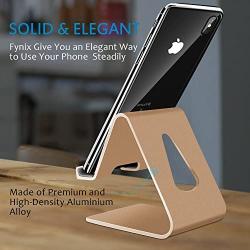 COOLOO Cell Phone Stand,【2 Pack】 Mobile Phone Anti-Skid Holder, Cradle, Dock Compatible Android Smartphone, Phone 11 Pro Xs Max Xr X 8 7 6 6s Plus 5s, Accessories Desk - Gold