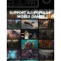 for The Bluetooth Gamepad Game Controller Mouse Keyboard Converter ADF Adapter Mobile to iOS Android Phone for PC Plug and Play