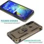 CasemartUSA Phone Case for [Motorola Moto G Power (XT2041)], [Ring Series][Gold] Full Rotating Metal Ring Cover with Kickstand (Tracfone, Straight Talk, Simple Mobile, Consumer Cellular)