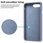 Anuck iPhone 8 Plus Case, iPhone 7 Plus Case, Soft Silicone Gel Rubber Bumper Case Microfiber Lining Hard Shell Shockproof Full-Body Protective Case Cover for iPhone 7 Plus /8 Plus 5.5" - Blue Gray